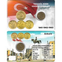 1962 Yılı Tedavül Pirinç 1 Kuruş Özel Kitinde Çil Unc
