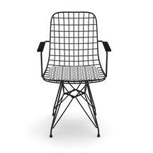 Knsz kafes tel sandalyesi 1 li mazlum syhtalen kolçaklı ofis cafe bahçe mutfak