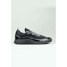 Punto 471245 Paraşüt Kumaş Bağcıklı Sneaker Kadın-11269-siyah