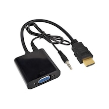 Hdmi To Vga Kablo Çevirici Dönüştürücü Ses Uydu Receiver Monitör (273568177)