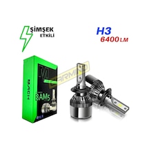 Mach Bam5 H3 Led Xenon Şimşek Etkili 6400 Lm