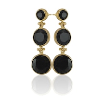 Kadir Jewellery 22 Ayar Altın Kaplama Vintage Küpe -el İşçiliği Ve Hipoalerjenik Küpe Siyah 74527927