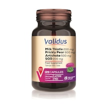 Validus Liver Milk Thistle 200 Mg Artichoke 500 Mg 120 Kapsül