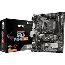 Msi B450M PRO-M2 MAX AMD B450 4133 MHz (OC) DDR4 Soket AM4 mATX Anakart