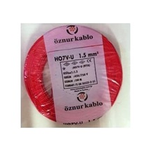 1,5mm2 Nya Tek Damar Kırmızı 100