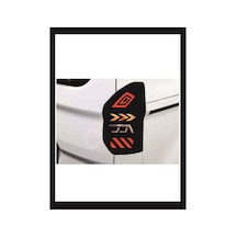 Courier Stop Farı Led Görünümlü Folyo Kaplama-stop Sticker Kaplama- Çizim-birebir Uyumlu
