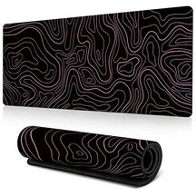 Cbtx 300 800 3mm Şık Soyut Desenli Mouse Pad Kaymaz Kauçuk Masaüstü Mat - Line-11