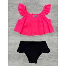 My Kids Wear Fırfır Detaylı 2 Li Mayo Takım Çok Renkli