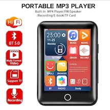 Dokunmatik Ekranlı Bluetooth Lu Mp3 Mp4 Player Dahili Hoparlör