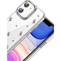 Newface Apple İphone 11 Fiyonk Desenli Kapak - Desen 6 Beyaz