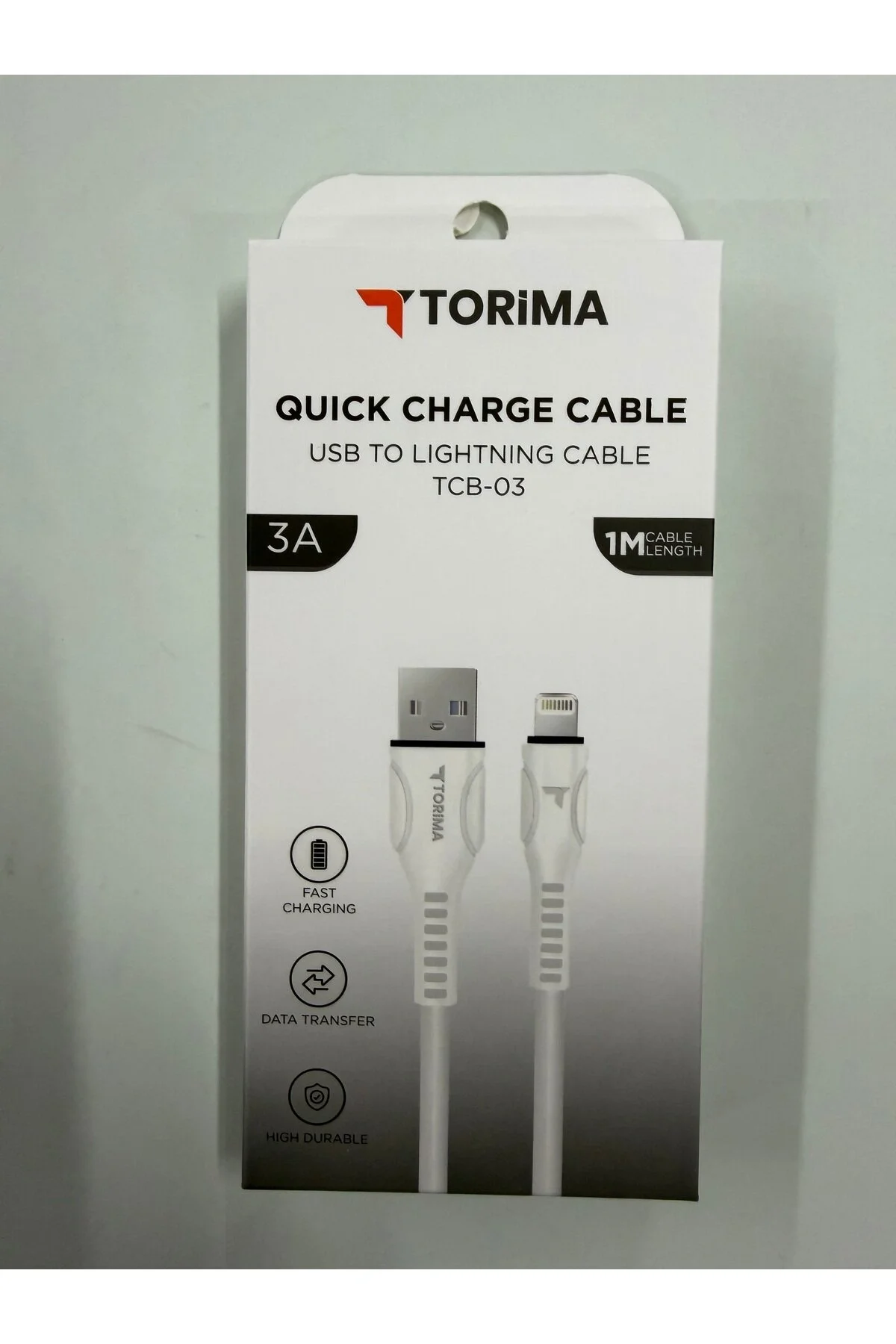 Şarj Kablosu Iphone Düz 3a 1 Metre Kablo Boyu Yüksek Hızlı