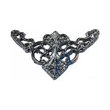 Dekoratif Köşe Süsü, Köşelik - Küçük, 19x34mm, Nikel, 1 Adet Belirtilmemis