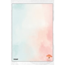 A5 Bloknot Çizgisiz Defter - 50 Yaprak - Memopad - Notepad - Not Defteri - Not Kağıdı - 1119 Çok Renkli