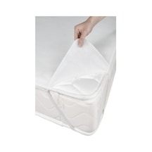 Bebesi Köşe Lastikli Sıvı Geçirmez Mikro Kumaş 70x130 Bebek Yatağı Koruyucu Alez Beyaz