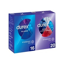 Durex Chill Karma Prezervatif 20'li + Klasik Prezervatif 16'lı