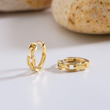 Goldkupe 14 Ayar Modern Halka Altın Küpe 1,09 Gr-3019
