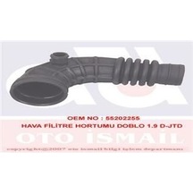 IBRAS 14964 HAVA FİLTRE HORTUMU DOBLO 00- 1.9 JTD