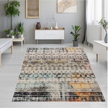 Rovigo Home Dijital Baskı Kaymaz Taban Salon Halısı Rvg1266 Çok Renkli