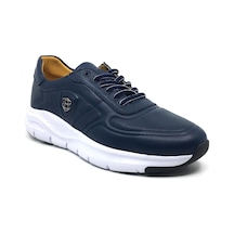 Luis Figo %100 Hakiki Deri Rahat Ortopedik Erkek Günlük Yazlık Spor Büyük Numara Ayakkabı 45-50 Lacivert