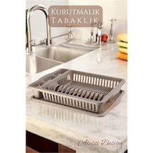 Bulaşık Durulama Sepeti Tabaklık Bulaşık Kurutmalık Kahve Alessi 715438 Kahverengi