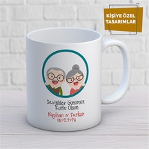 Kişiye Özel İsim Yazılabilir Sevgililer Günümüz Kutlu Olsun Kupa Bardak Çok Renkli