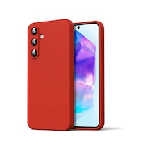Flzdgnkr Newface Samsung Galaxy A16 5g Kılıf Nano İçi Kadife Silikon - Kırmızı