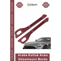 Özel Üretim Araç İçi Organizer Yan Cep Telefon Tutucu Konsol Araba Koltuk Arası Düzenleyici Bordo