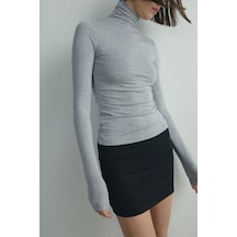 Suud Collection Gri Boğazlı Body