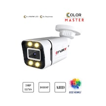 Fury 5mp Lens 1080p 4 X Ultra Led Gece Renkli Full Hd Suya Dayanıklı Güvenlik Kamerası