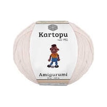 Amigurumi Pamuklu Oyuncak Örgü Ipliği Açık Krem K011 50 Gr