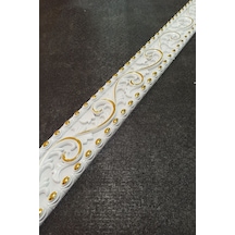 Docogold Saray Tavan Çıta Bordür Beyaz Altın 10 Cm X 100cm