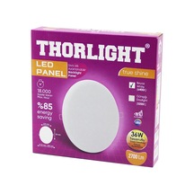 Thorlıght S-236 36w 22cm Beyaz Led Panel Sıva Altı Ayarlı Mandallı 6400k - 2700lm - 18000 Saat - 2835 Smd