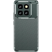 Xiaomi Mi 14t Pro Kılıf Auto Focus Karbon Kapak Koyu Yeşil