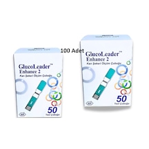 2 Kutu Toplamda 100 Adet Glucoleader Ölçüm Stribi