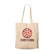 Iron Man Team Star Krem Kanvas Bez Çanta Krem