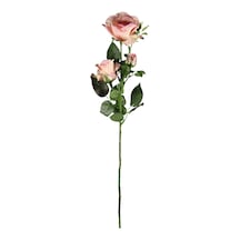 Yapay 3'lü Açmış Gül Dalı Açık Pembe 69 Cm Açık Pembe
