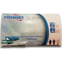Pratikser Tek Kullanımlık Eldiven - 100Ad/ Kutu - Small/Medium - Mavi