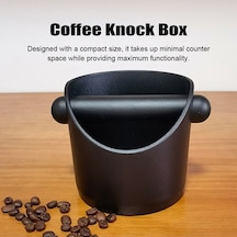 Novahub Pratik Kahve Atık Kutusu - Sessiz, Kaymaz Siyah Abs, Geniş Kapasiteli Siyah