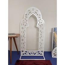 Ayaklı Metal Mihrab, İslami Motifli, Namaz Köşesi, Mescit Dekoru