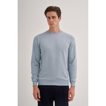 Cazador 56100 Erkek Bisiklet Yaka Sweatshirt Bulut