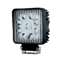 26w Kare 9 Ledli Sis Farı Off Road Çalışma Tekne Lambası