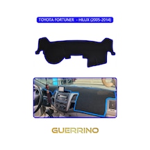 Toyota Fortuner - Hılux 2005-2014torpido Koruma Halısı Mavi Kenar