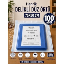 Steril Delikli Düz Örtü 75 50cm 100'lü