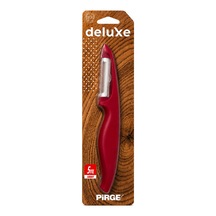 Pirge Paslanmaz Çelik Sebze Soyacağı Ergonomik Saplı Patates Meyve Sebze Soyucu Jülyen Soyacak Siyah & Kırmızı Renk Seçeneği 1 Adet Kırmızı