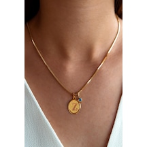 Nazar Boncuklu Altın Z Harf Kolye