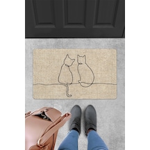 Evaşk Kapı Önü Paspası Vinil Kaymaz Tabanlı 45 X 70 Evaşkdm12117