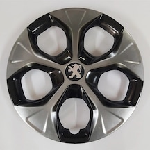 Peugeot 15 Inc Gri Siyah Renkli Jant Kapağı Kırılmaz Pejo /5310çiftpejo/