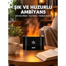 Led Işıklı Buhar Makinesi Alev Efektli Kumandalı Oda Nemlendirici Yeni Nesil - Lisinya Diğer