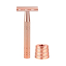 Unisex Yeniden Kullanılabilir Manuel Tıraş Makineleri, Tabanlı Taşınabilir Değiştirilebilir Tıraş Başlıkları Ve Sakal Vücut Kılları İçin Tıraş Makinesi