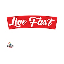 Live Fast Oto Sticker Araba Cam Sticker